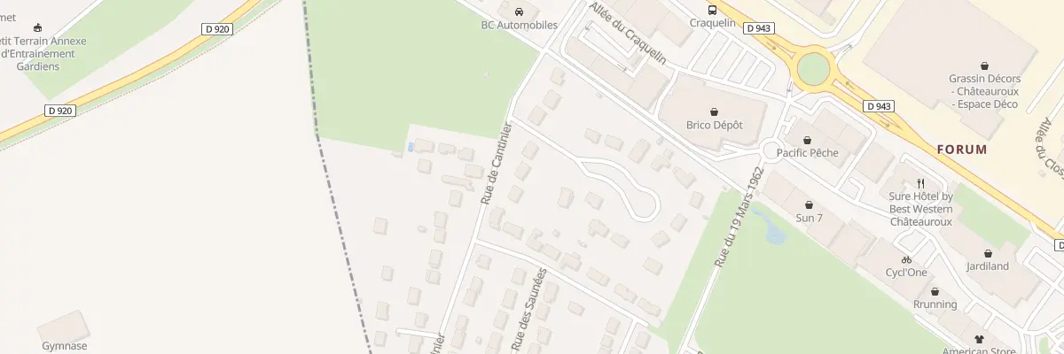 Plan du 40 Rue de Cantinier au Poinçonnet