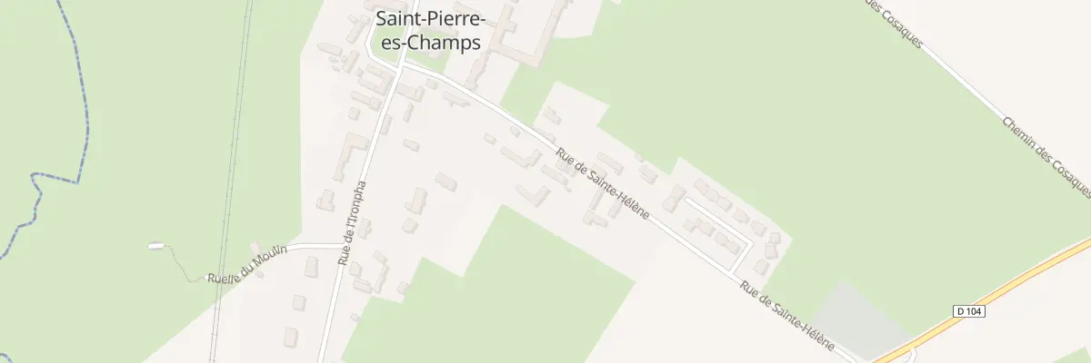 Plan du 12 Rue de Sainte Helene à Saint-Pierre-es-Champs