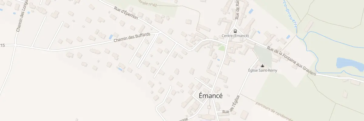 Plan du 8 Rue d’Epernon à Émancé