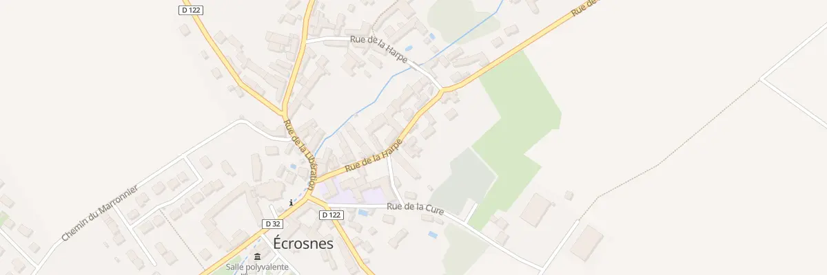 Plan du 10 Rue de la Harpe à Écrosnes