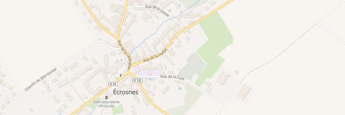 Plan du 8 Rue de la Harpe à Écrosnes
