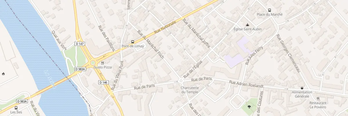 Plan du 2 Rue du Mal Foch à Limay