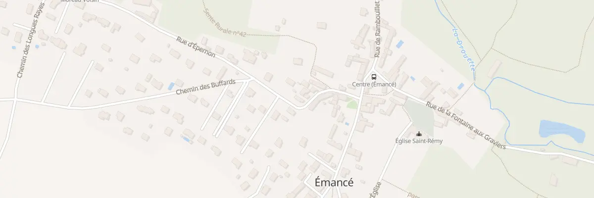 Plan du 9 Rue d’Epernon à Émancé
