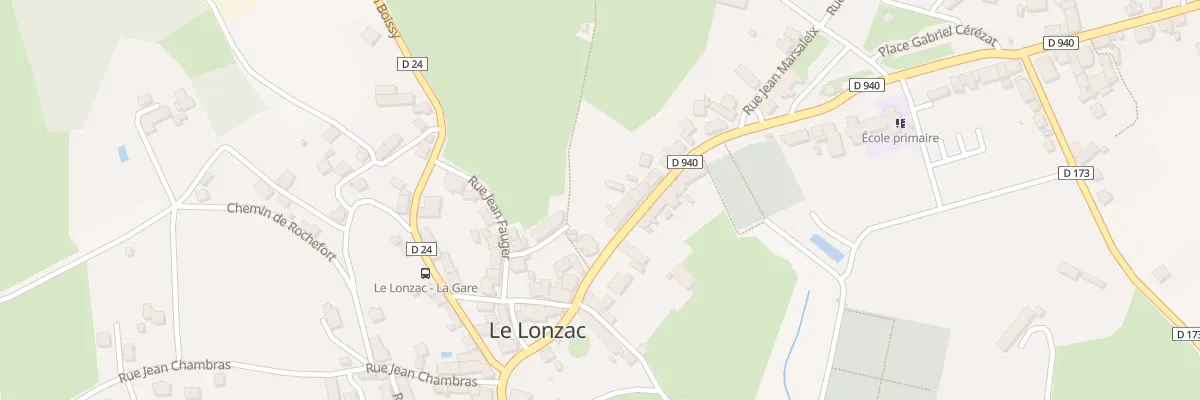 Plan du 22 Av de la Libération au Lonzac