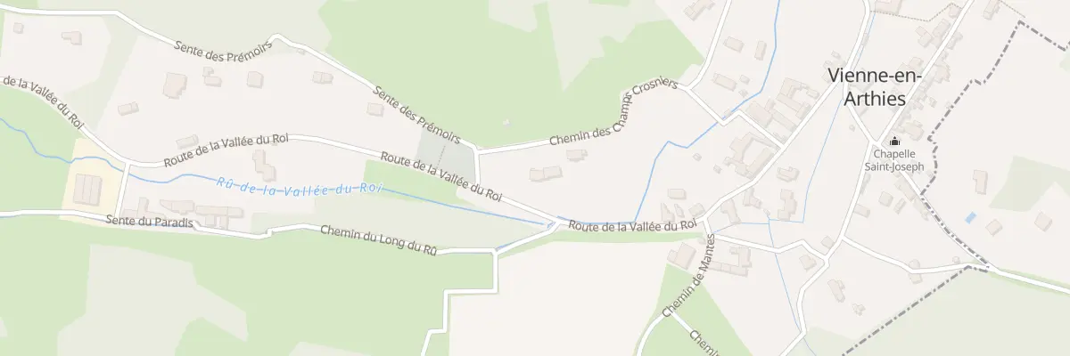 Plan du 33 Rte de la Vallee du Roy à Vienne-en-Arthies