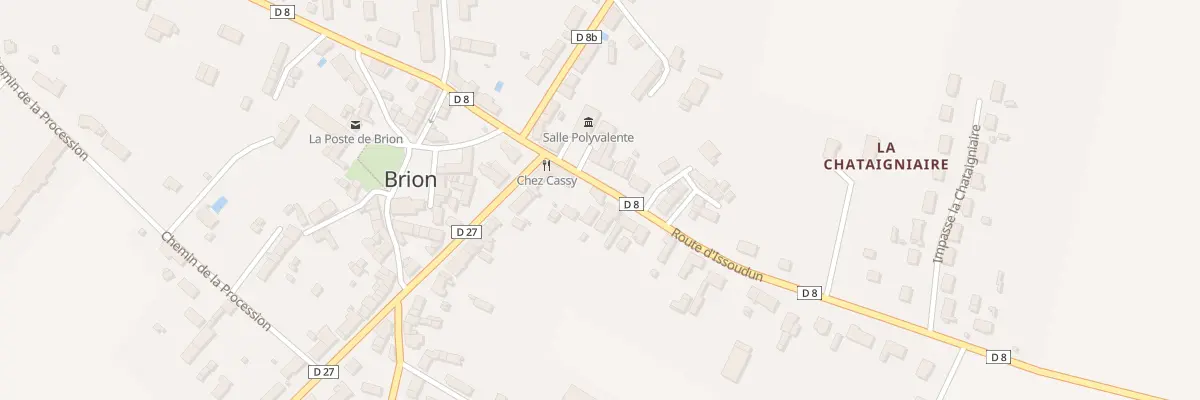 Plan du 62 Rte d’Issoudun à Brion