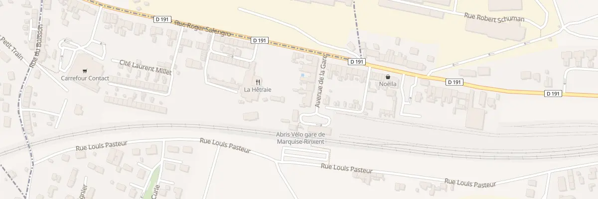 Plan du 10 Av de la Gare à Rinxent