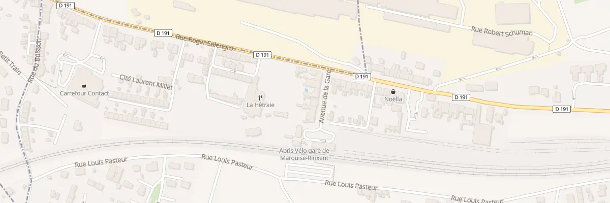 Plan du 6 Av de la Gare à Rinxent