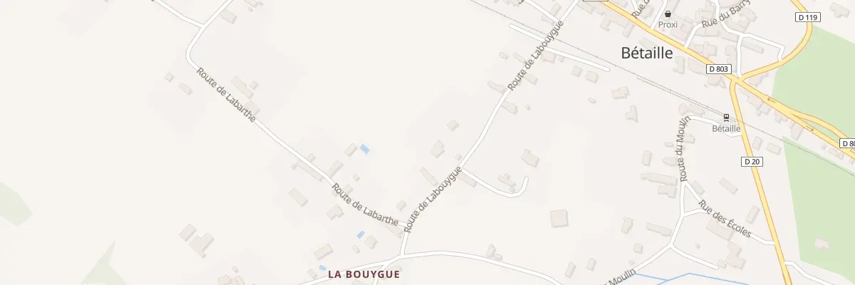 Plan du 258 Rte de la Bouygue à Bétaille