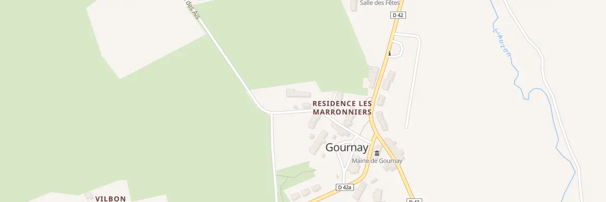 Plan du 2 Rue des Combattants d’A.f.n à Gournay