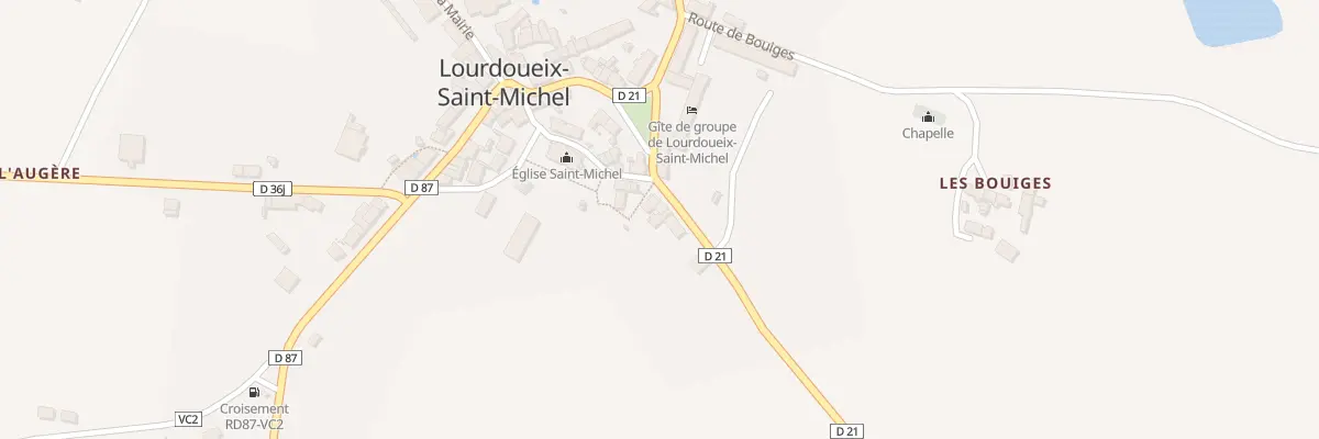 Plan du 4 Rte de Measnes à Lourdoueix-Saint-Michel