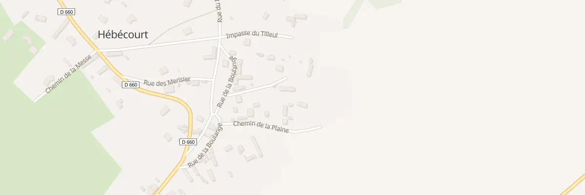 Plan du 4 Imp des Peupliers à Hébécourt