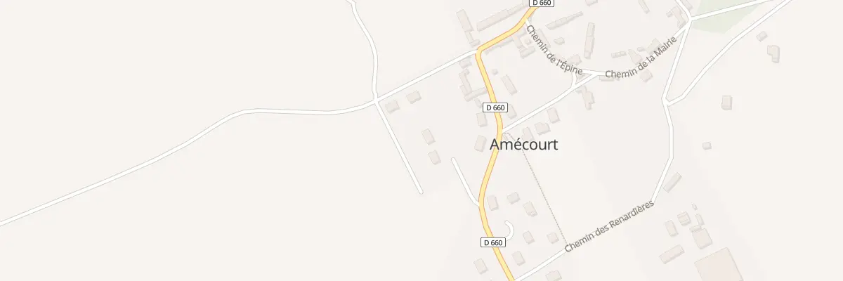 Plan du 5001I Rue Chapelle à Amécourt