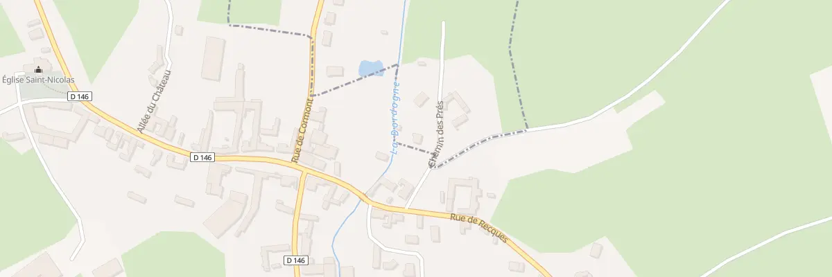 Plan du 1 Che des Prés à Cormont