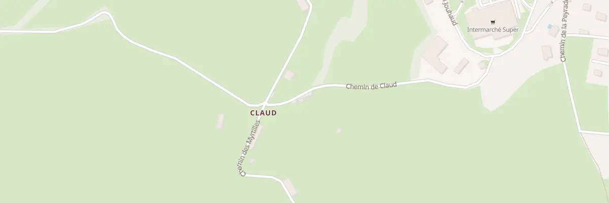 Plan du 5014 Claud à Eymoutiers