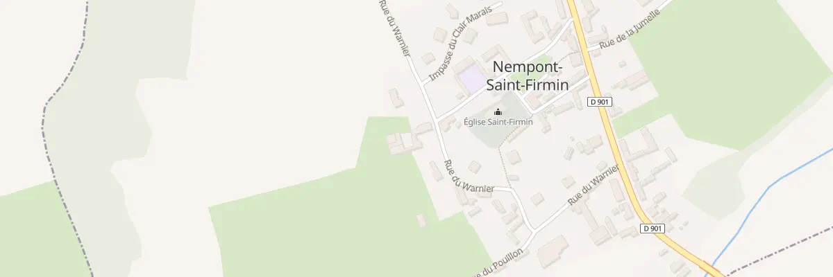 Plan du 19 Rue du Warnier à Nempont-Saint-Firmin