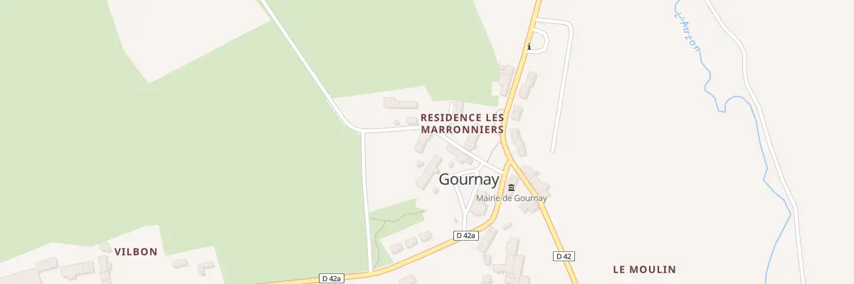 Plan du 1 Rue des Combattants d’A.f.n à Gournay