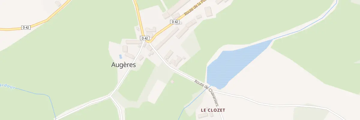 Plan du 5010 Augeres à Augères