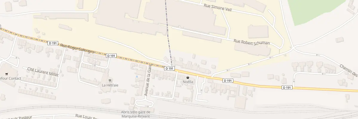 Plan du 36 Rue Roger Salengro à Rinxent