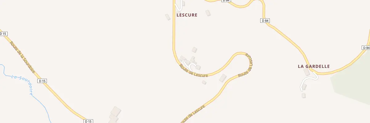 Plan du 5033 A Lescure à Sérilhac