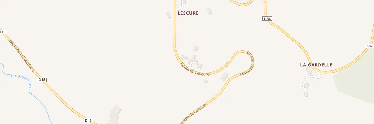Plan du 5033 A Lescure à Sérilhac