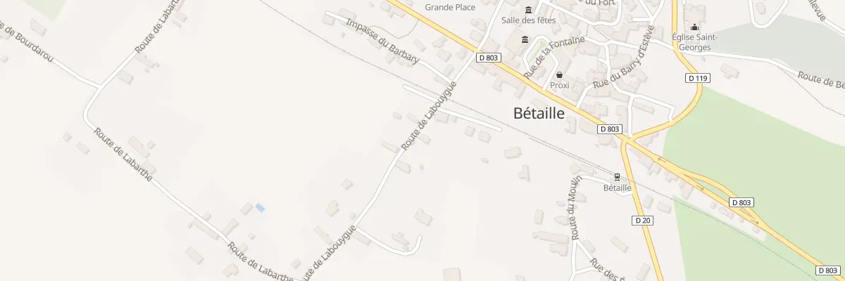 Plan du 5133 Labouygue à Bétaille