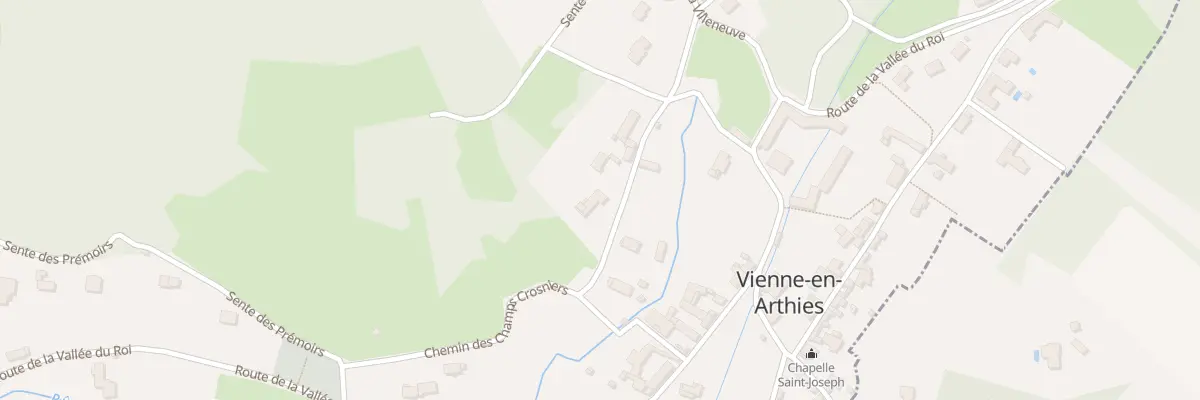 Plan du 14 Che des Champs Crosniers à Vienne-en-Arthies