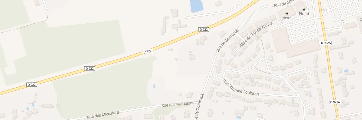 Plan du 9013 Rue de Gombault à Romorantin-Lanthenay