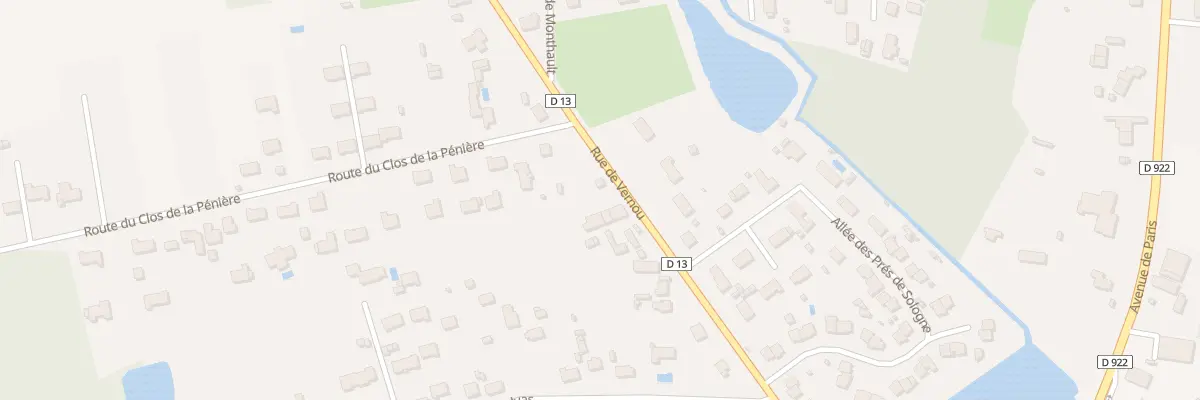 Plan du 610 Rue de Vernou à Romorantin-Lanthenay