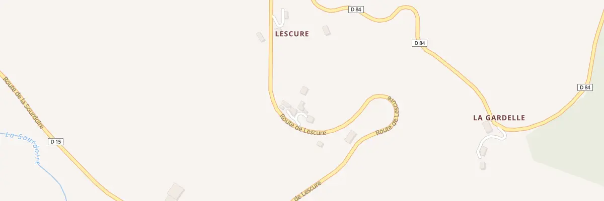 Plan du 5032 A Lescure à Sérilhac