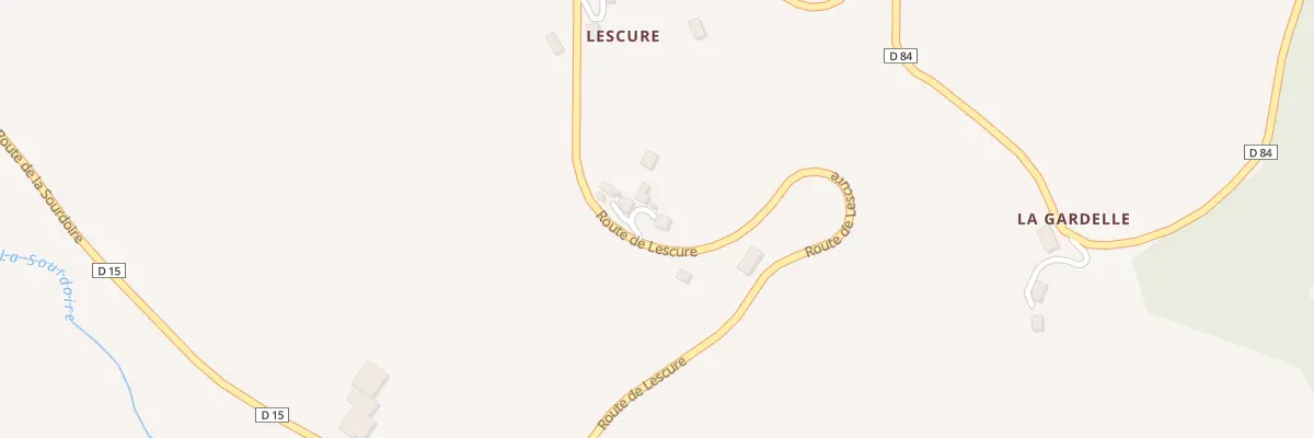 Plan du 576 Rte de Lescure à Sérilhac