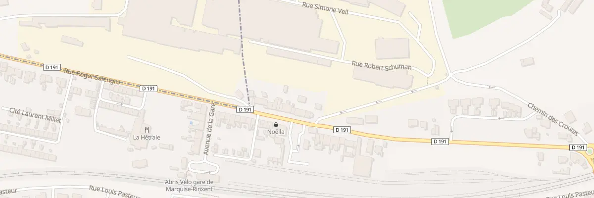 Plan du 20 Rue Roger Salengro à Rinxent