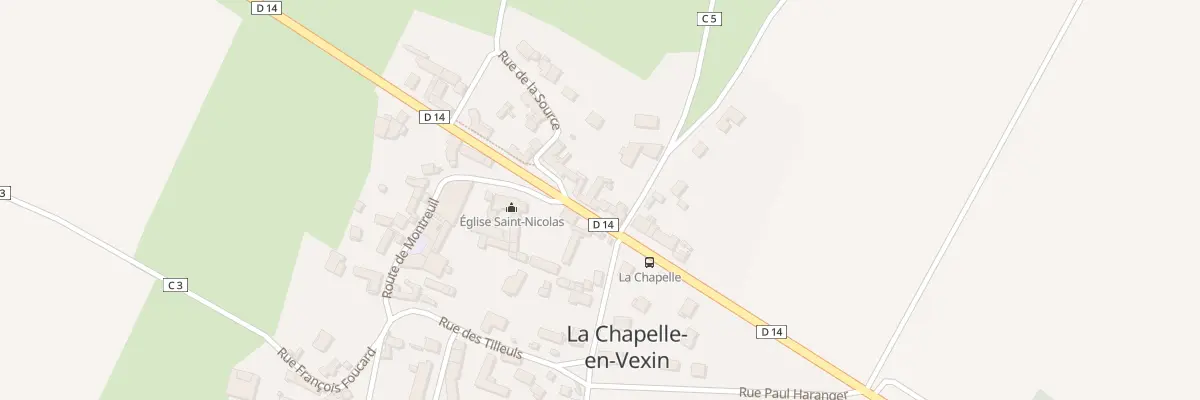 Plan du 8 Rte Nationale à La Chapelle-en-Vexin
