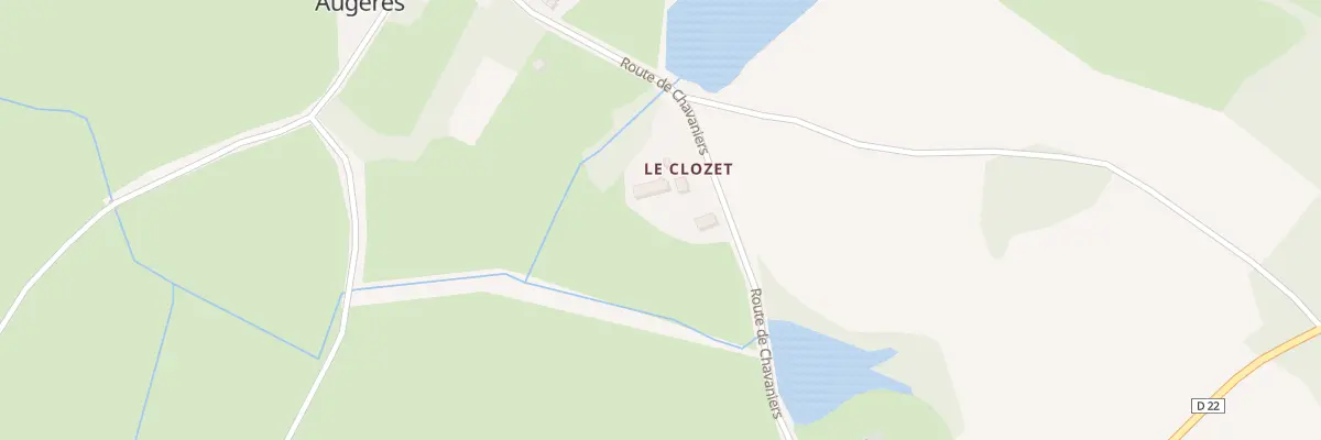 Plan du 1 Rte de Chavaniers à Augères