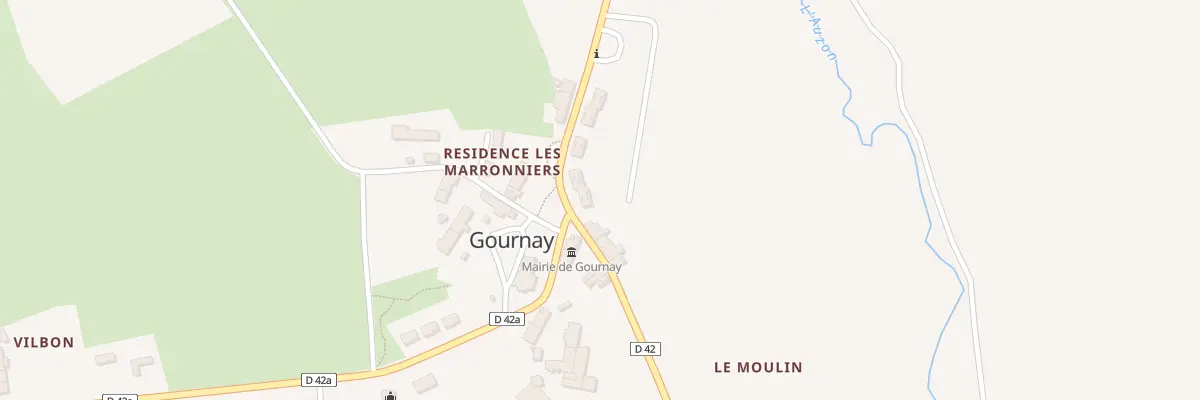 Plan du 2 Rue de l’Auzon à Gournay