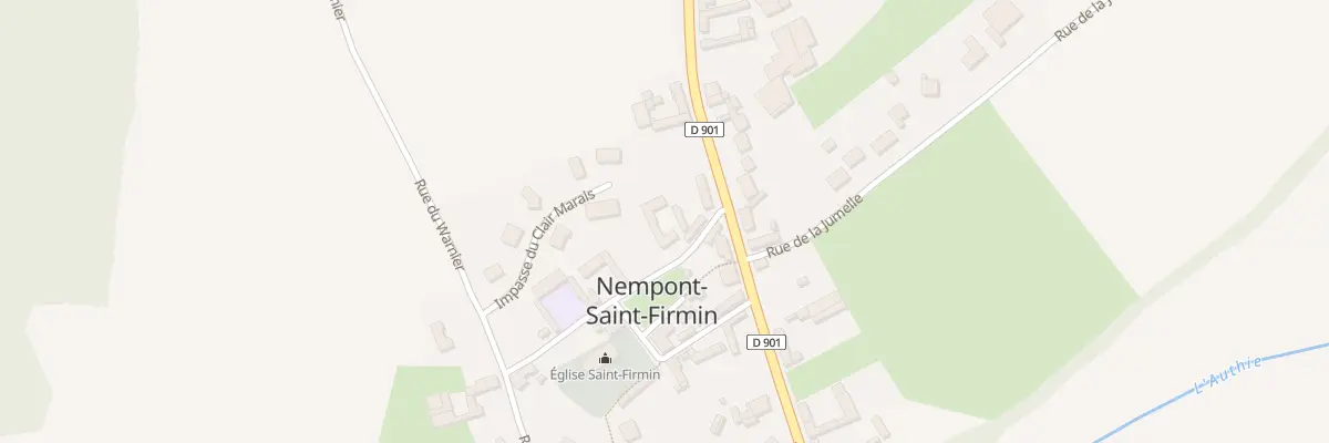 Plan du 2 Rue de la Mairie à Nempont-Saint-Firmin