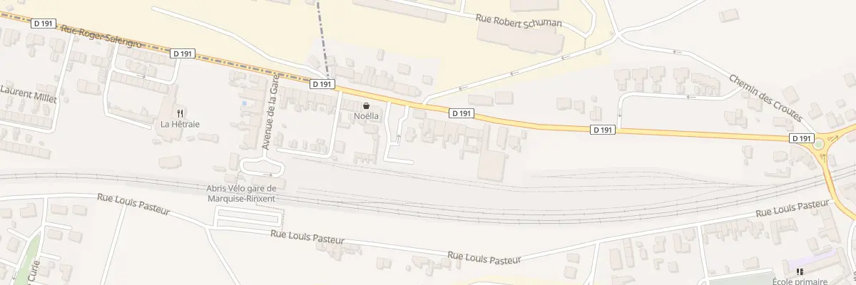Plan du 27 Rue Roger Salengro à Rinxent