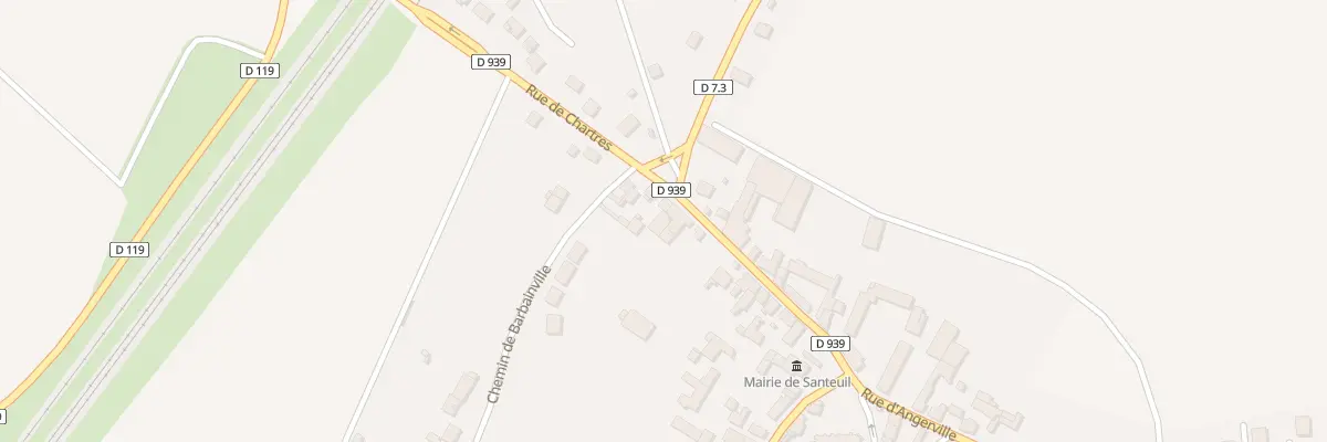 Plan du 13 Rue de Chartres à Santeuil