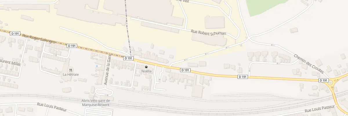 Plan du 14 Rue Roger Salengro à Rinxent