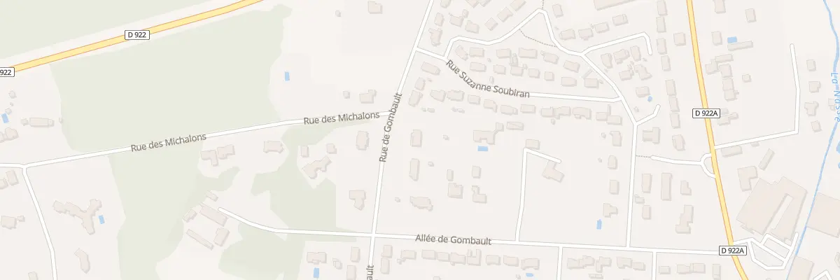 Plan du 85 Rue de Gombault à Romorantin-Lanthenay