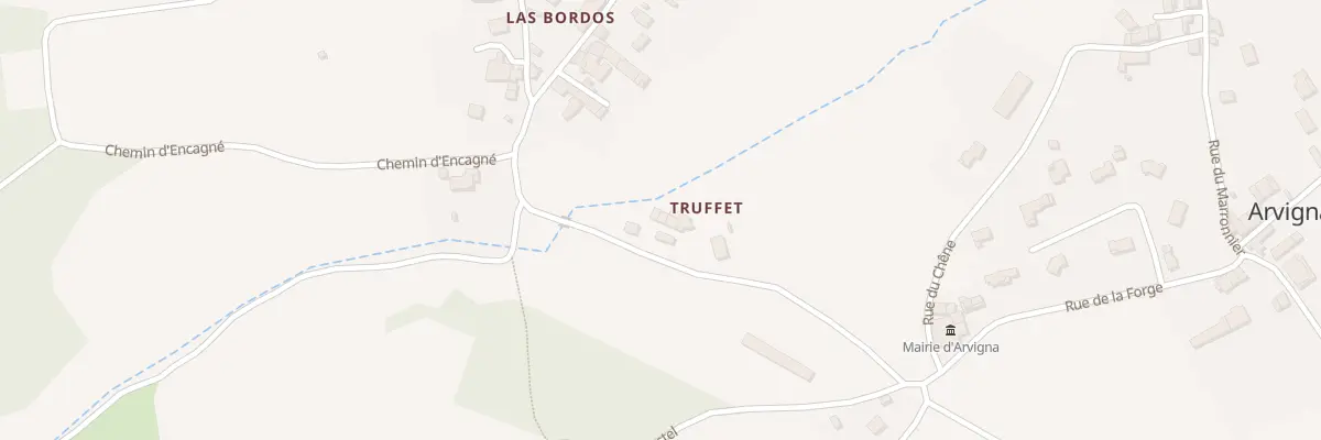 Plan du 14 Trufet à Arvigna