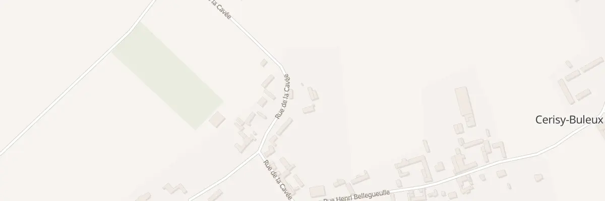 Plan du 12 Rue de la Cavée à Cerisy-Buleux