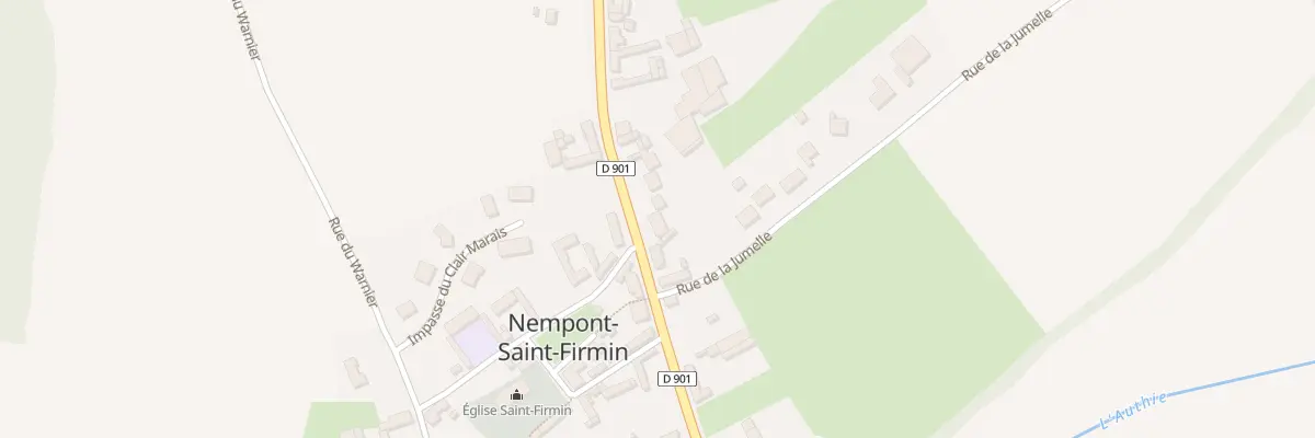 Plan du 23 Rte Nationale à Nempont-Saint-Firmin