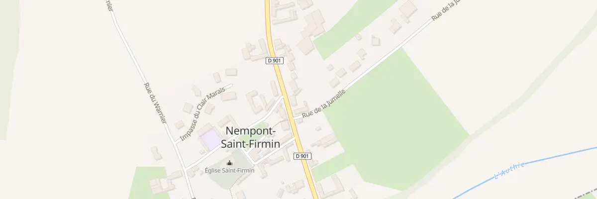 Plan du 25 Rte Nationale à Nempont-Saint-Firmin