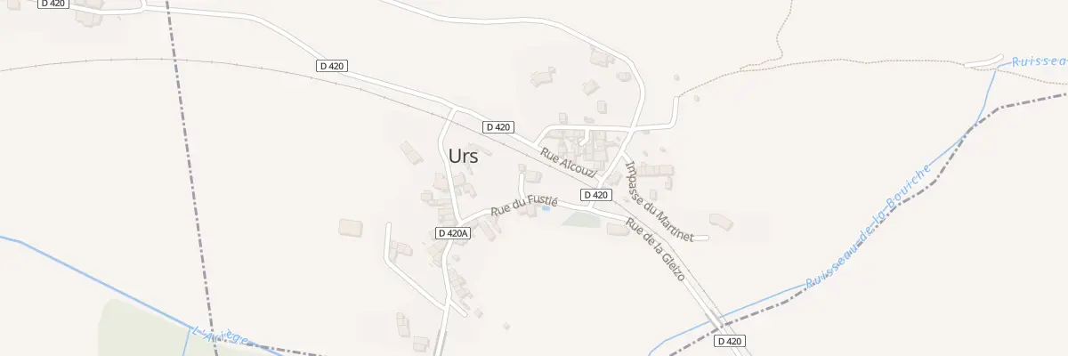 Plan du 13 Le Village à Urs