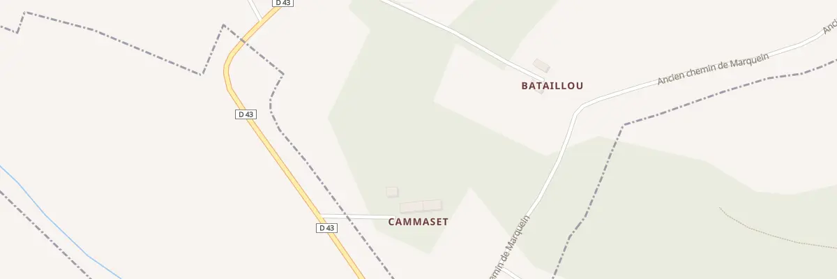 Plan du 36 Cammazet à Beauteville