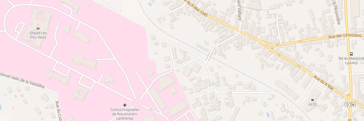 Plan du 4 Rue du Docteur Charcot à Romorantin-Lanthenay