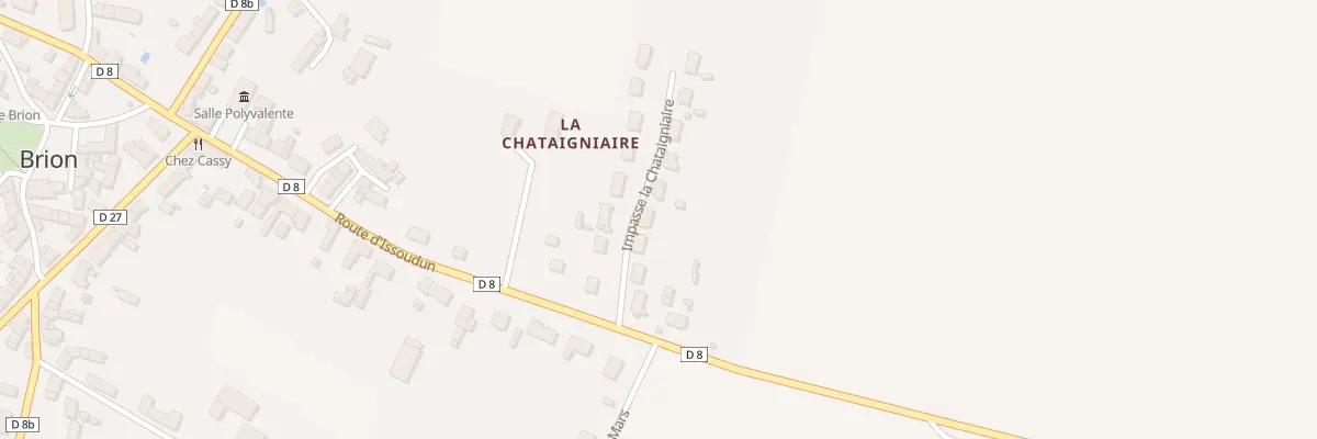 Plan du 8 La Chataigniaire à Brion