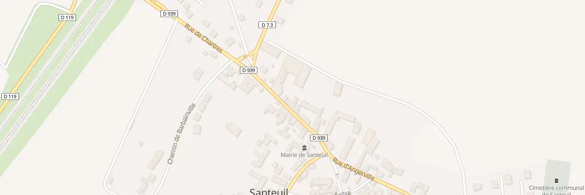 Plan du 10 Rue de Chartres à Santeuil