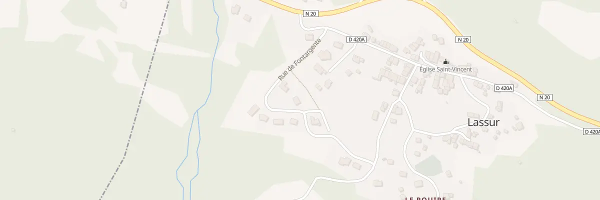 Plan du 2 Saint Bitou à Lassur